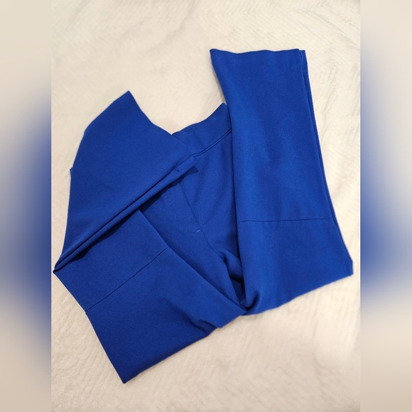 SPANX PETITE Royal Blue Perfect Ponte Kick Flare Pants - Picture 5 of 10